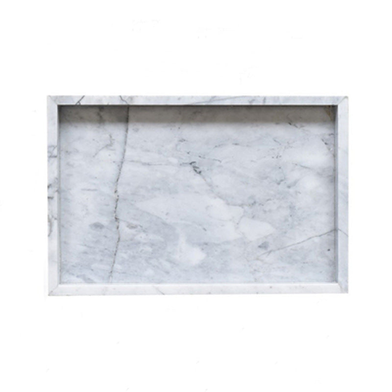Black White Gray Marble Tray Cosmetics Toiletries Storage Tray