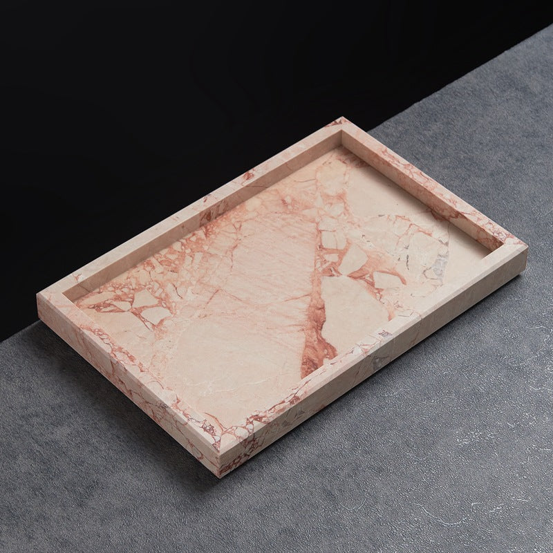 Black White Gray Marble Tray Cosmetics Toiletries Storage Tray