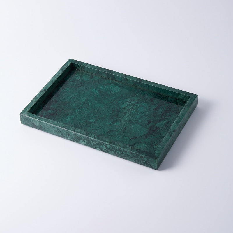 Black White Gray Marble Tray Cosmetics Toiletries Storage Tray