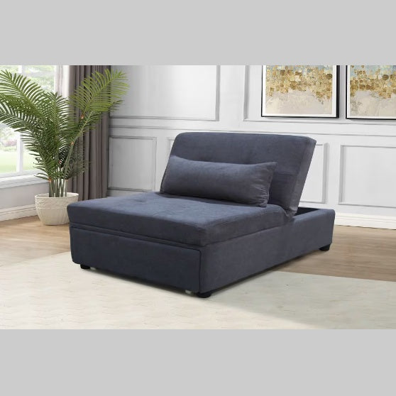 Folding Ottoman Sofa Bed Gray