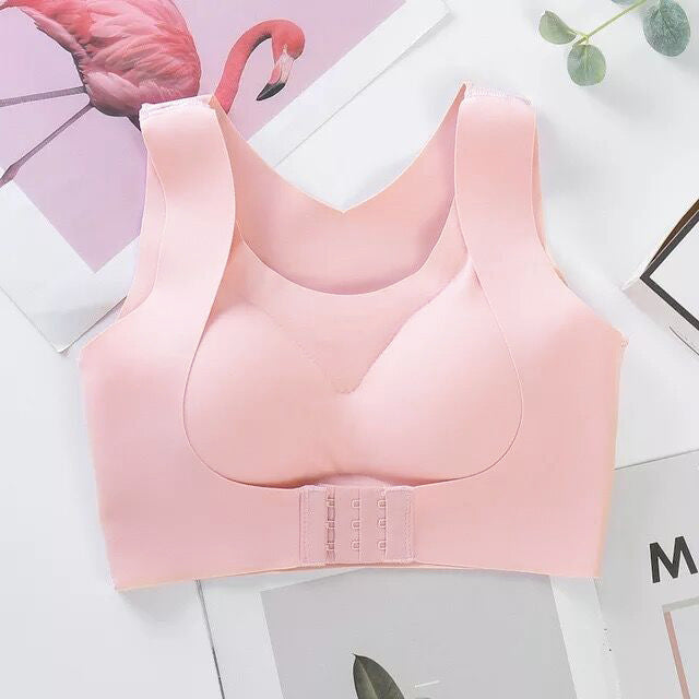 Posture Corrector Bra For Women  2-in-1 Breast Lifter & Back Support  Front Closure Sports Shaper